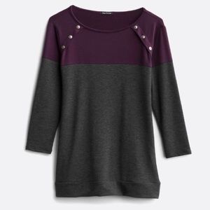 Pink Clover Color Block Shirt